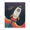 Stupell Industries Retro Space Rocket Canvas Wall Art Design by Nataly White